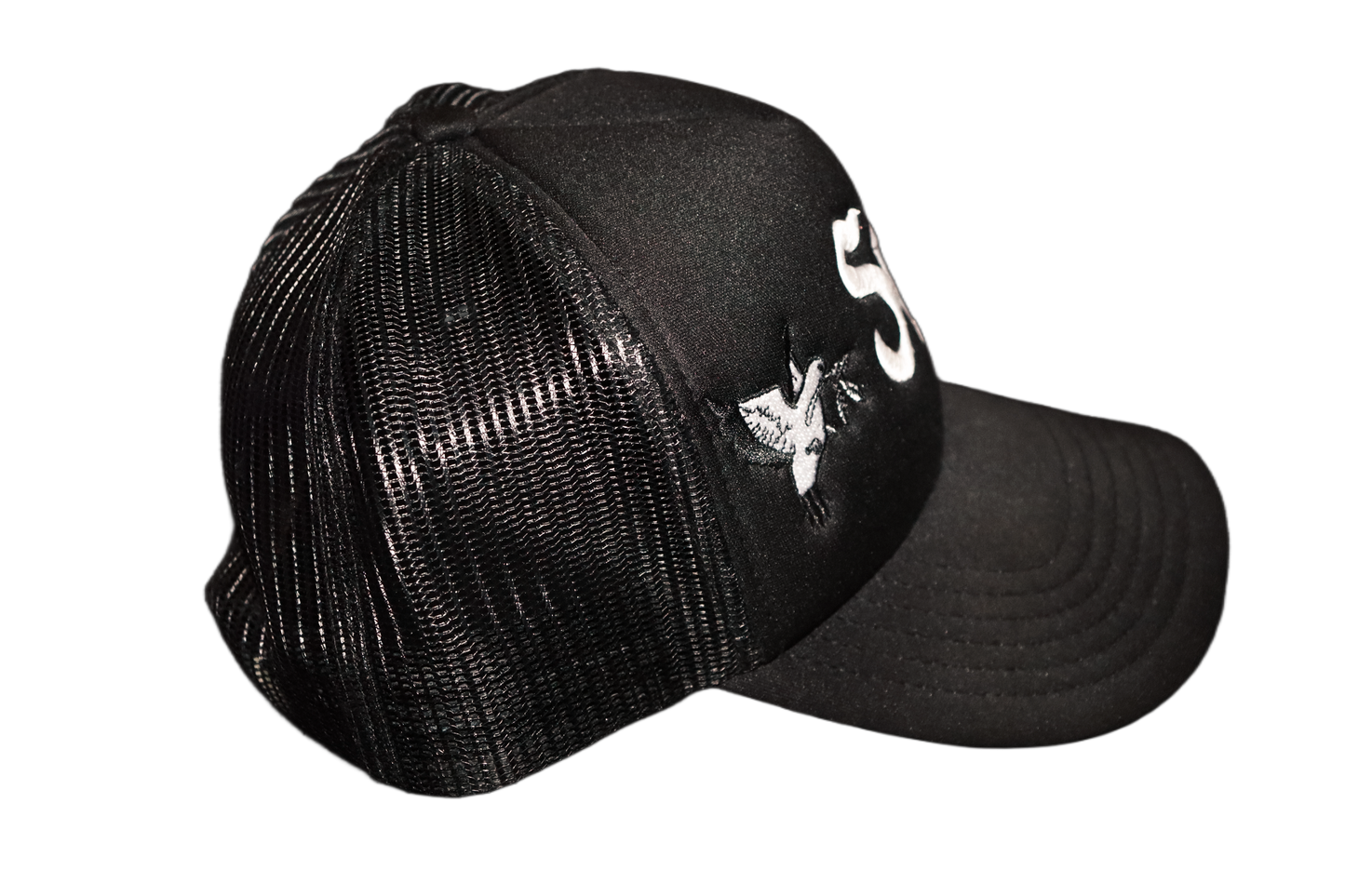 STRAIT DRIP" SD" TRUCKER HAT BLACK