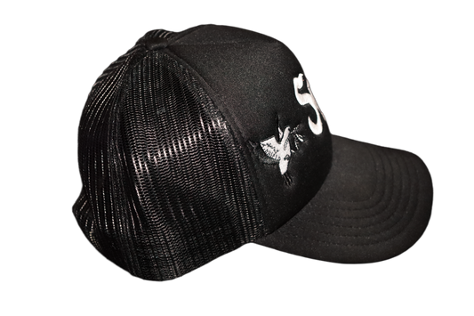 STRAIT DRIP" SD" TRUCKER HAT BLACK