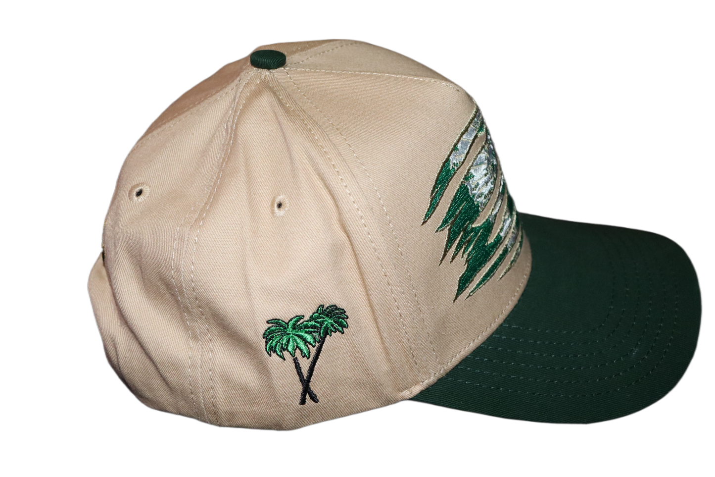 STRAIT DRIP SNAPBACK - TAN/GREEN