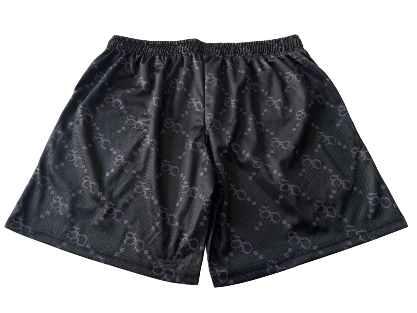 STRAIT DRIP - Black SD Logo Shorts