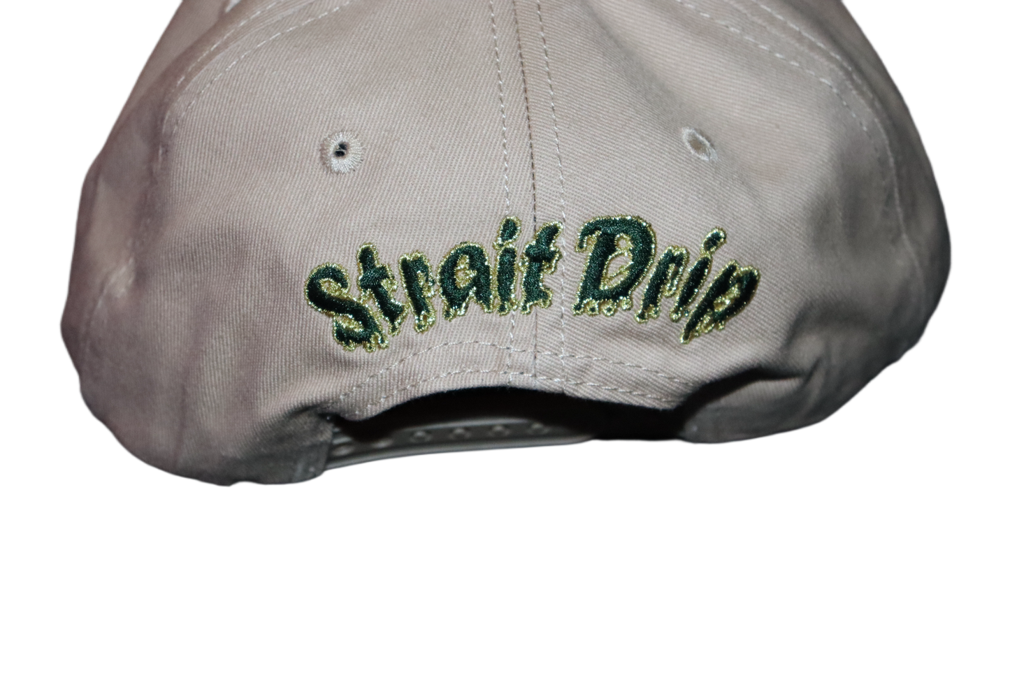 STRAIT DRIP SNAPBACK - TAN/GREEN