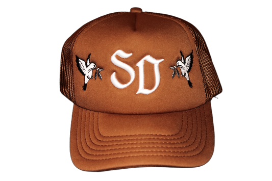STRAIT DRIP" SD" TRUCKER HAT BROWN