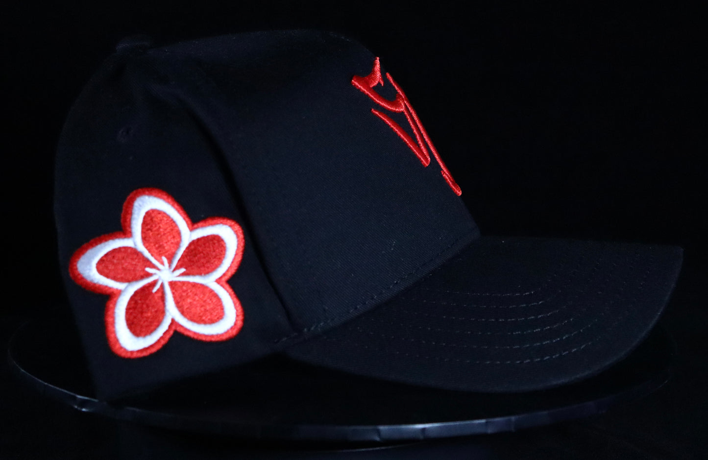 SD BLACK/RED FRANGIPANI SNAPBACK